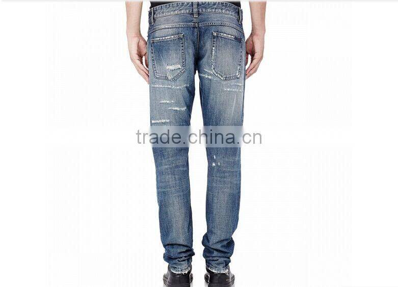 Biker Jeans Fashion Denim trousers(LOTK002)