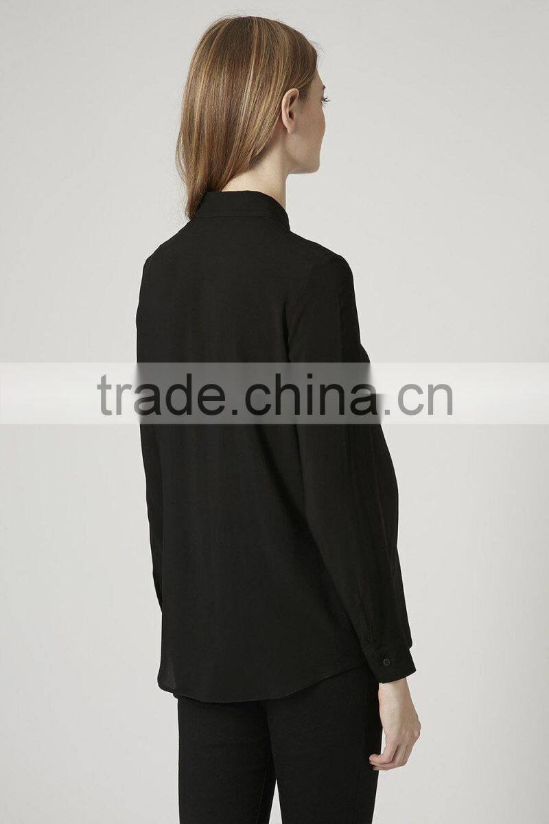 women's black daily shirt plain maternity blouse t-shirts