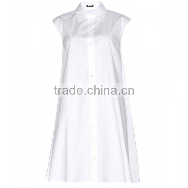 ladies 100% cotton white shirt soft and thin