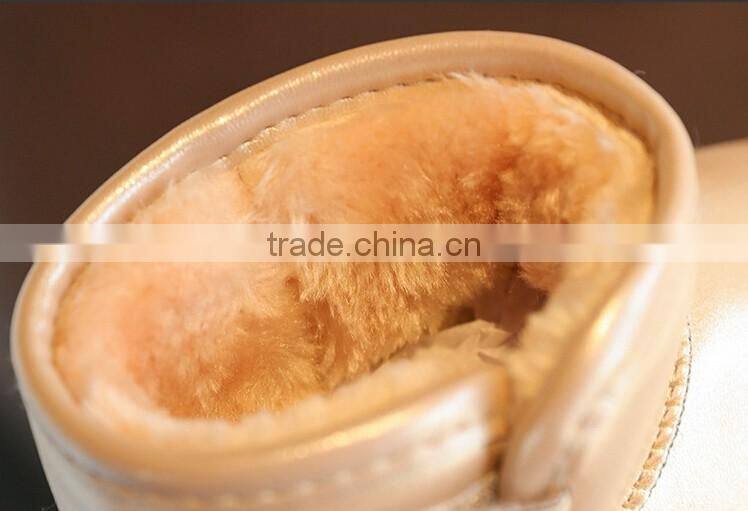 2016 Winter Girls Snow Boots Fashion Kids Baby Shoes