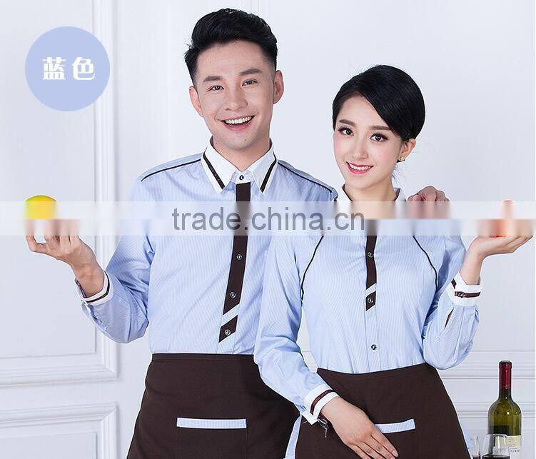 custom hot sale elgeant own brand hotel manager uniforms,bar waiter uniforms