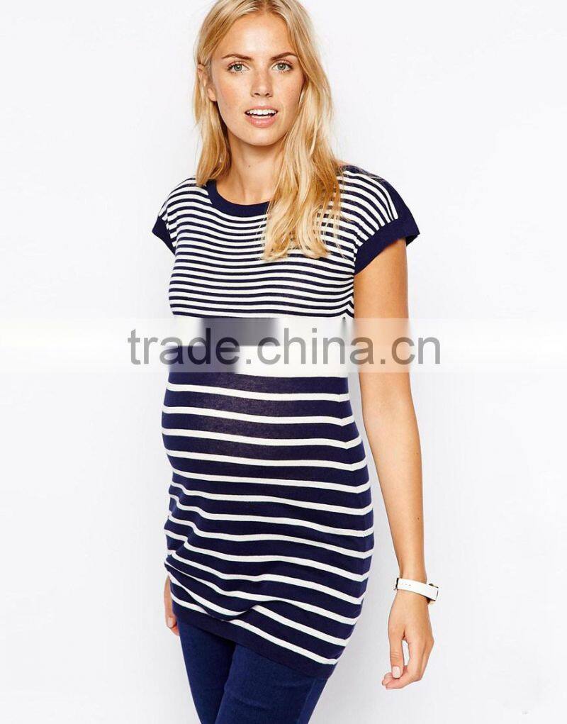 New Look Maternity Boat Neck Stripe Tunic