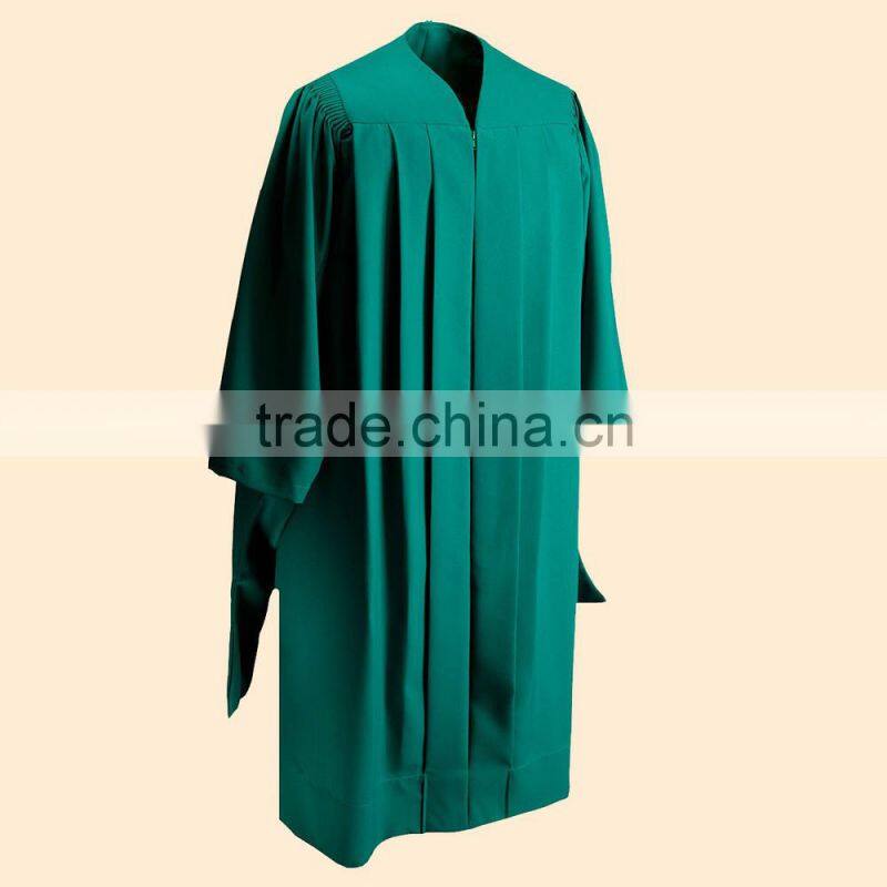 black graduation gown/robe for high school/university/Master/Doctor