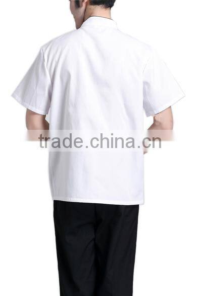 China manufacturer direct wholesale short sleeve cotton chef uniform
