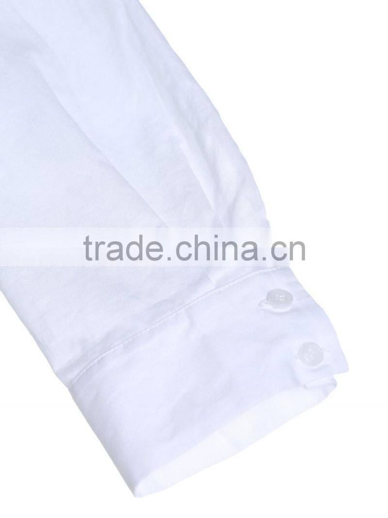 womens 100% cotton long sleeve half placket falbala casual dress