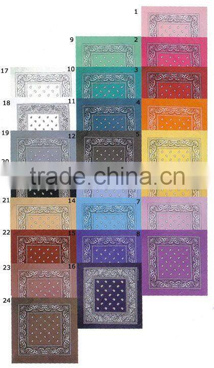 fashion paisley cotton printed bandanas