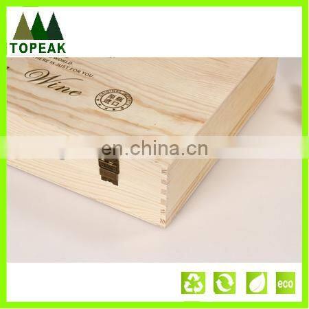 High quality wooden wine box wood packing box