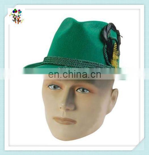 Oktoberfest Beer Festival Tyrolean Bavarian German Green Felt Hats HPC-0250