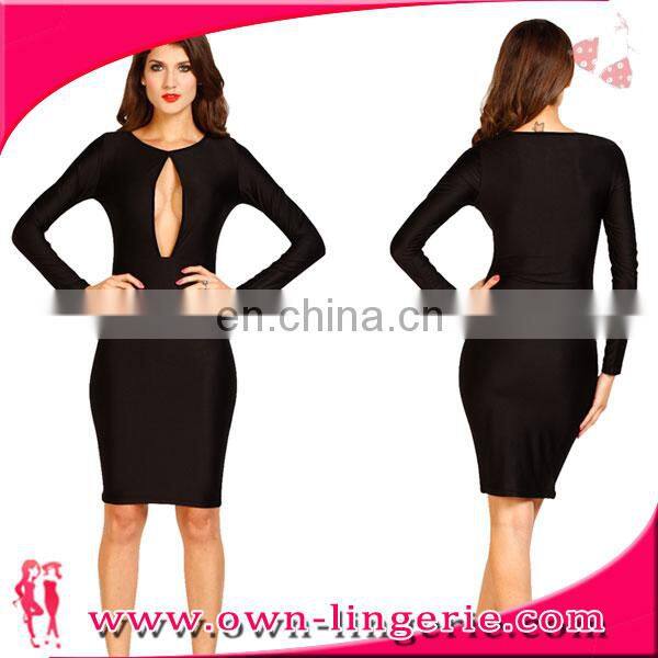 fashion long sleeve club bandage women sexy dress