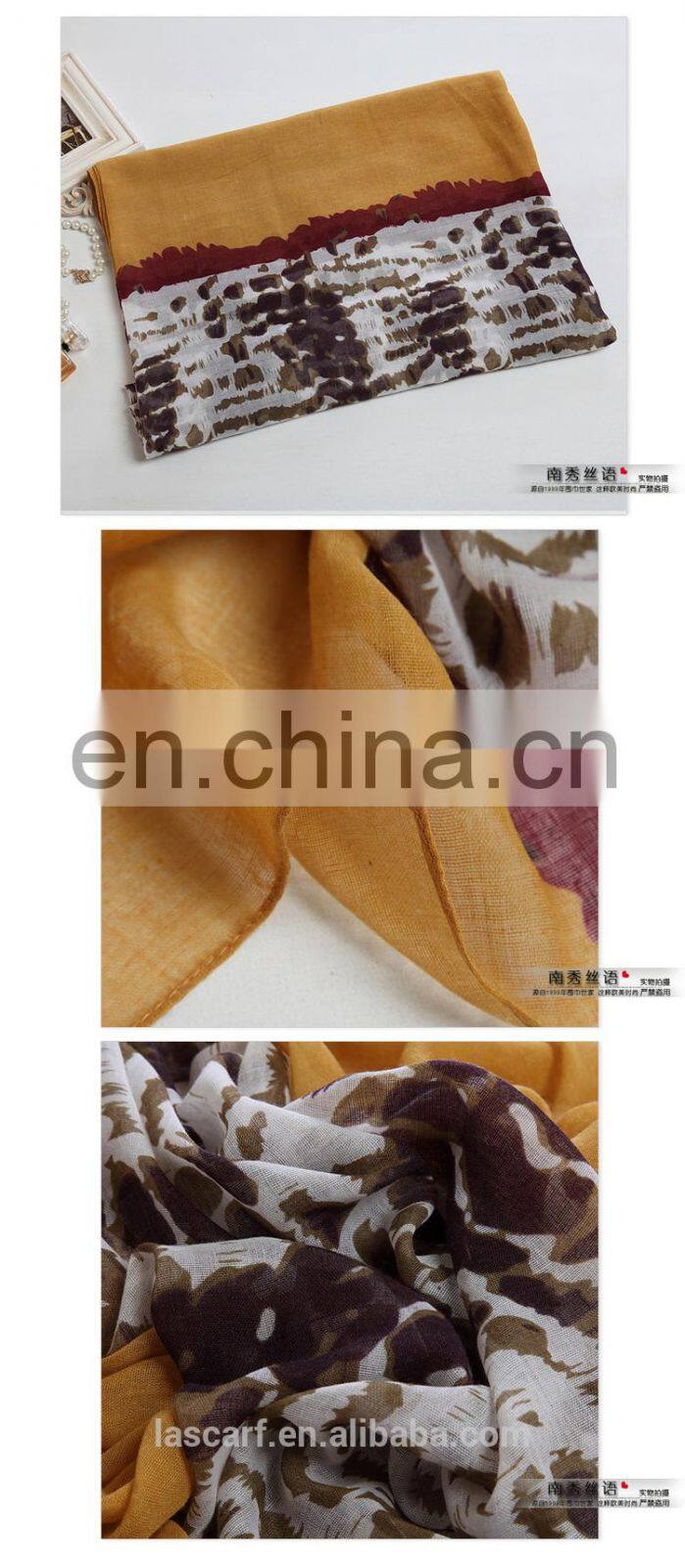 2015 Newest style fashion design long europe shawl scarf(PP037L)