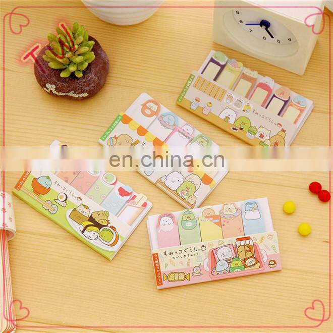 Korean Best Selling logo custom die cut different letter shaped self-ahesive colored paper sticky notes for office and school