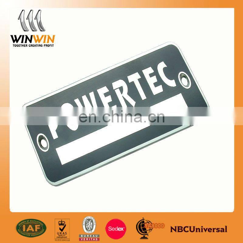 2013 electrical appliances nameplate/custom brass nameplates/nameplate wholesale/manufacturer