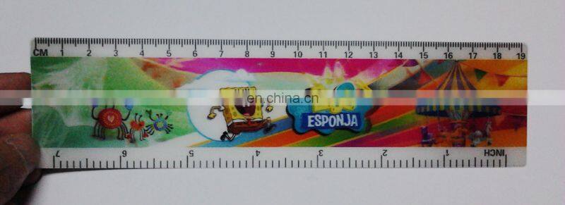 UV printed lenticular effect horse print ruler