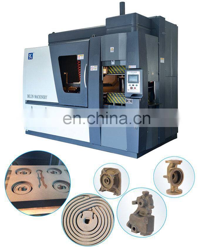 Types of mould frame semi auto sand jolt squeeze casting machine