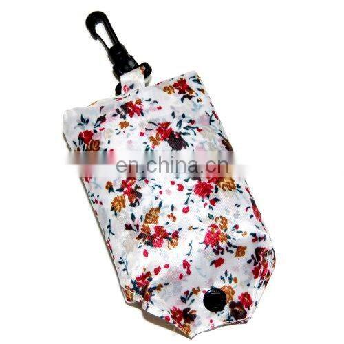 Clip On Pouch Reusable Foldable Shopping Tote Bag