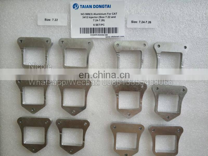 NO.569-3 Aluminium For CAT3412 Injector,  Size7.22 and 7.24-7.26, One Set 6 Pcs