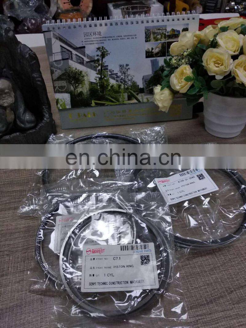 Diesel Excavator engine parts 6128-31-2060 Piston Ring for S6D155 SA6D155