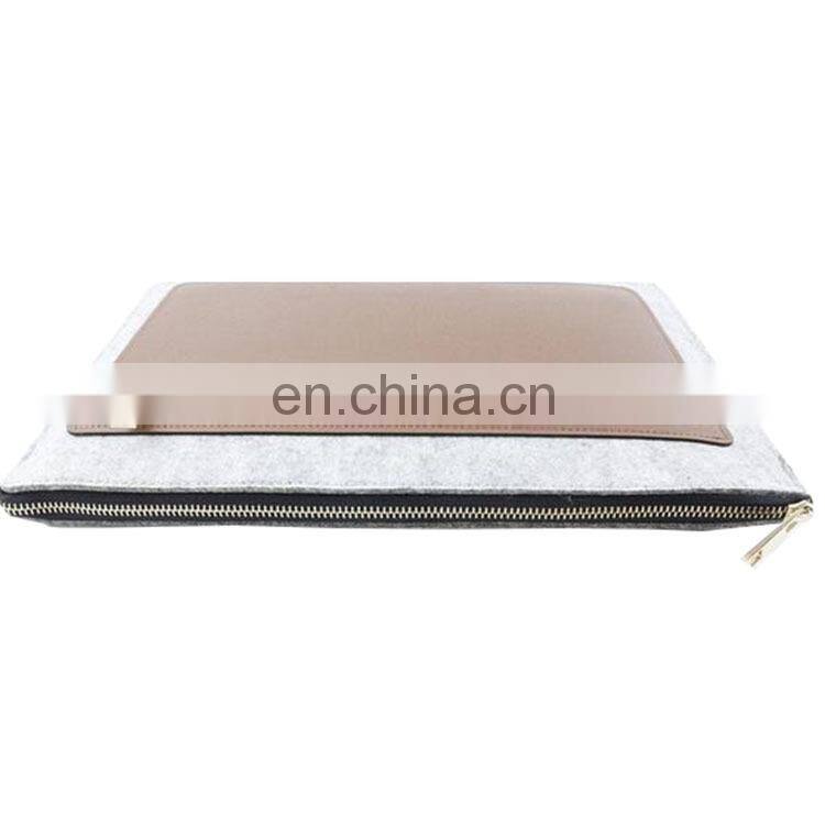 Customized Simple design felt conference tote bag ultrabook Laptop bag