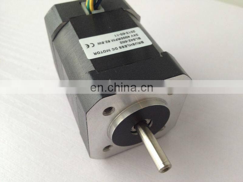 42BLS02 brushless dc motor rated 24v 4000rpm 0.125Nm 50w