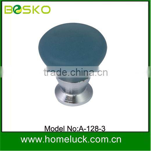 Zinc bottom colorful acrylic drawer knobs plastic drawer knobs