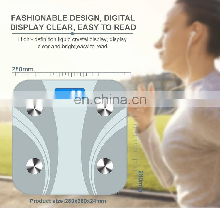 New Design Bathroom Scale Infant Blue Tooth Weight Scale With White Display