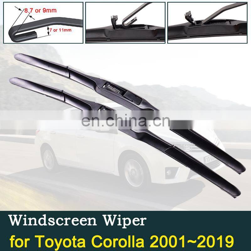 for Toyota Corolla 2001~2019 E120 E130 AR10 E121 E160 E170 Car Wipers Blade Accessories Windshield Wipers Wagon Hatchback Saloon