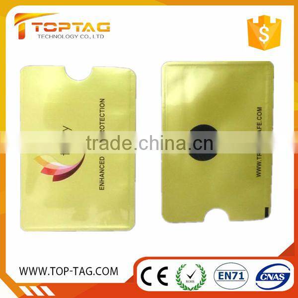 Customized Anti-scan Credit Card Protector Rfid Blocking Sleeves