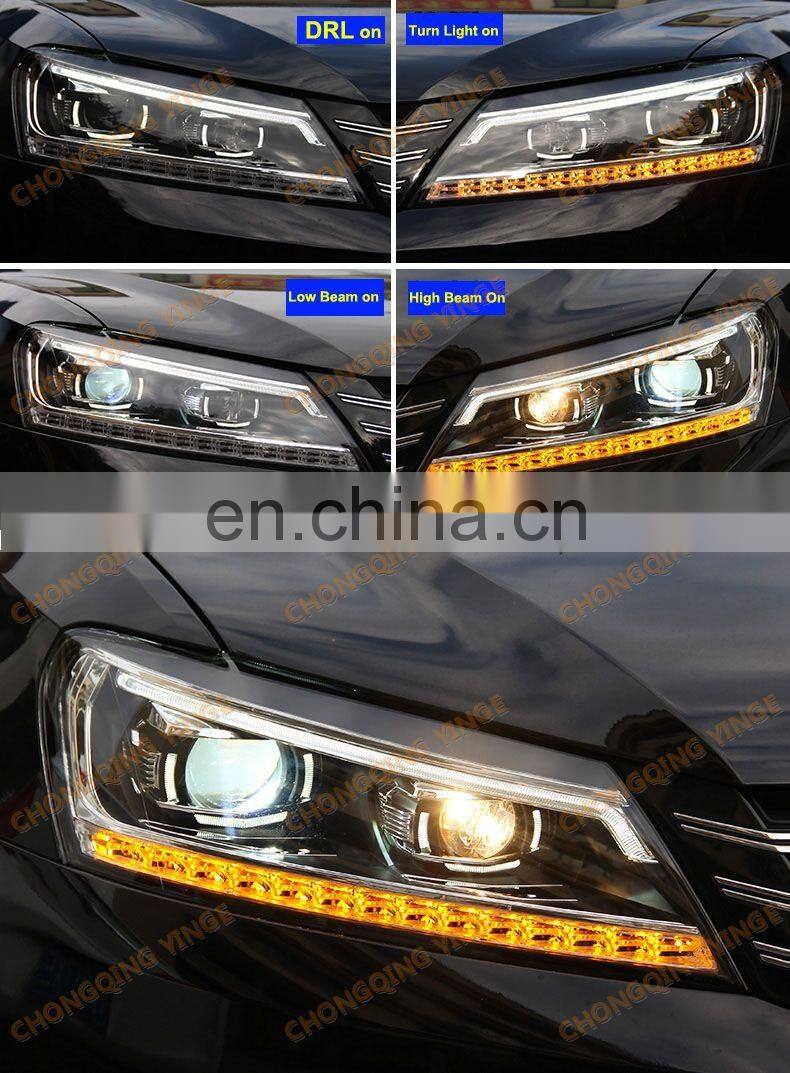 LED DRL Hid Xenon Headlamp For VOLKSWAGEN Passat V6 B7 2011-2015 year