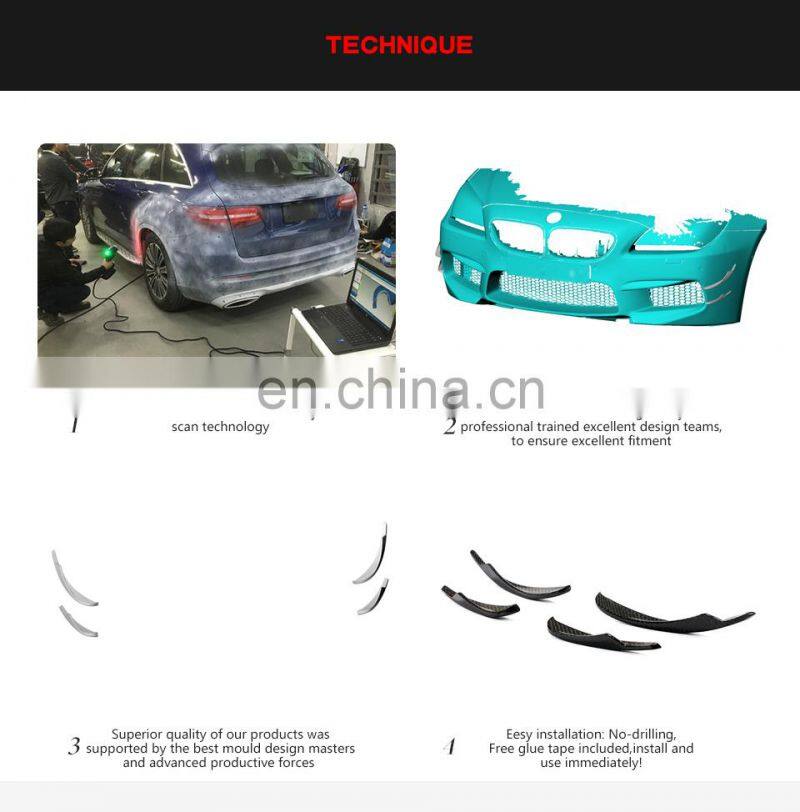 Carbon Fiber M6 Front Canards for BMW F06 F12 F13 M6 Gran Coupe 2013-2016