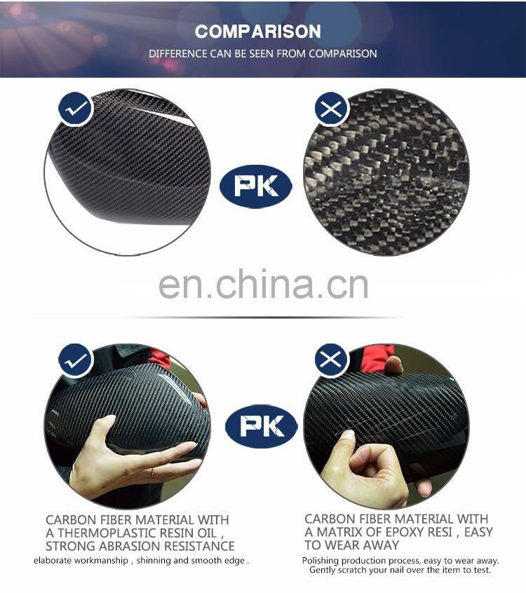 1Pair Carbon Car Side Mirror Cover Replacement for Mercedes S-Class W220