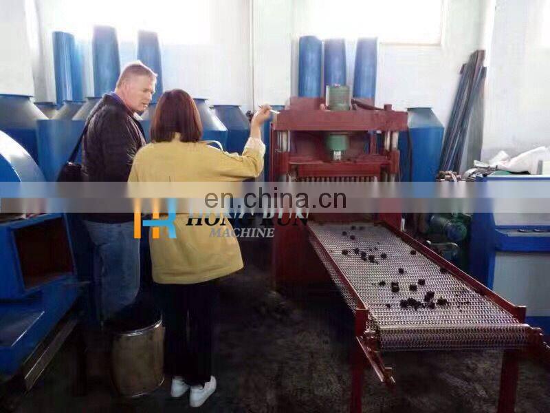High temperature round shisha charcoal making machine improved