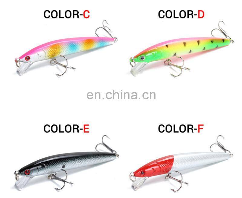 10 Colorful 95mm 7.1g Hard Bait Minnow Fishing Lures Tackle 3D Fish Eyes Cheapest Fishing Lure