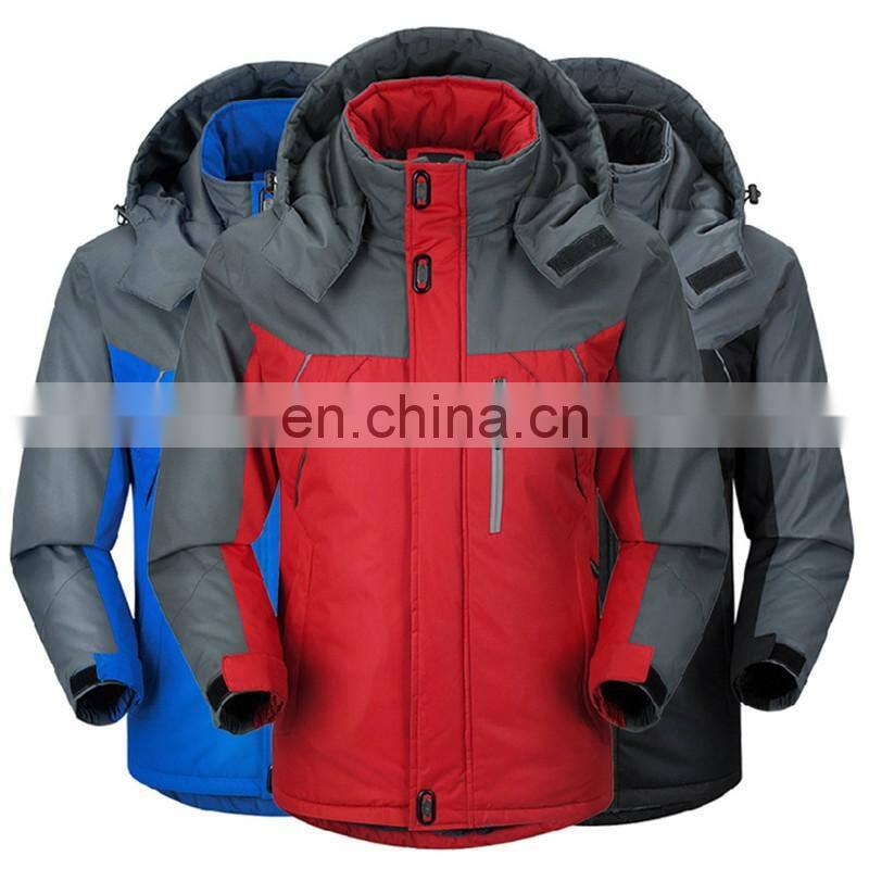 Men Winter Thick Velvet Windproof Down Coat High Quality Male Waterproof Jacket