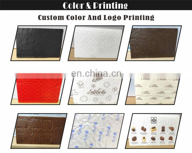 Custom food chocolate candy paper cushion cushioning pad