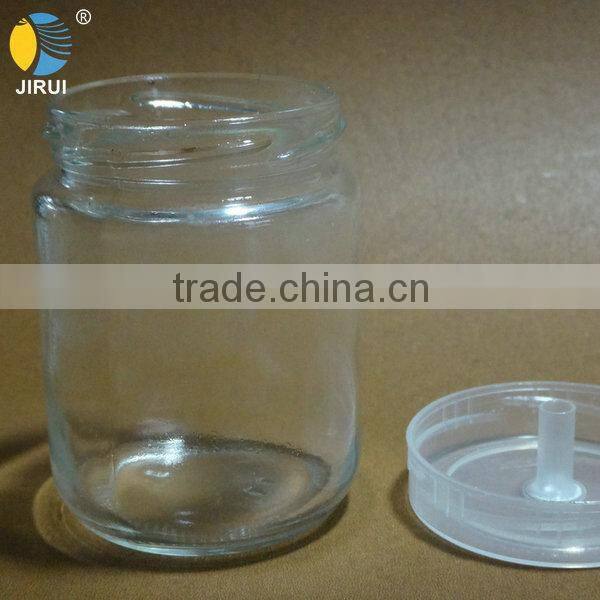350ml plant tissue culture glass jar with plastic cap