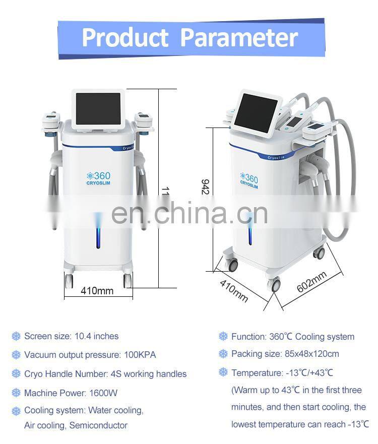 360 Fat Freeze -15 etg50 4s Cyro Fat Freezing Cryolipolysis Equipments