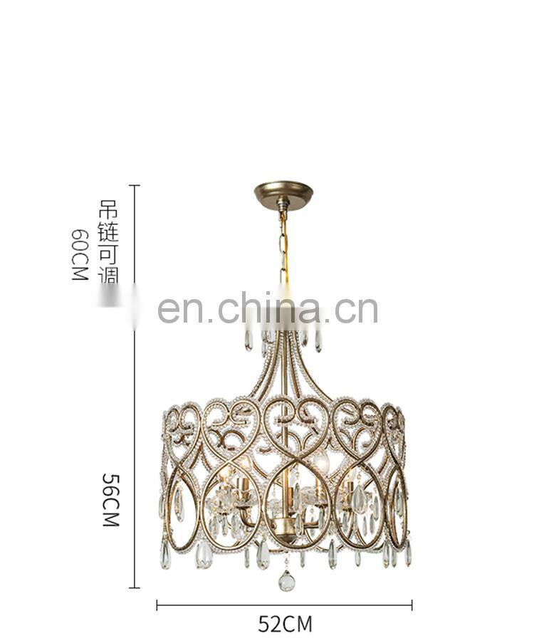 Modern Gold Chrome Luxury Crystal Electric Chandelier Pendant Lighting for Home Hotel Wedding Light