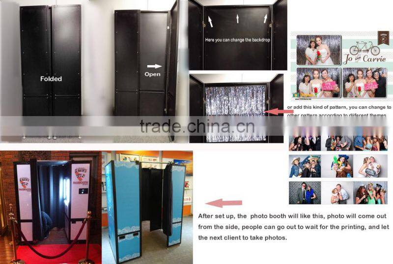 Hi-tech Touch Screen Wedding Photo Booth Rental With Wifi Facebook