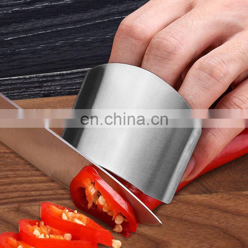 Stainless Steel Finger Guard Finger Hand Cut Hand Protector Knife Cut Finger Protection Tool Kitchen Cooking Knives Accessories
