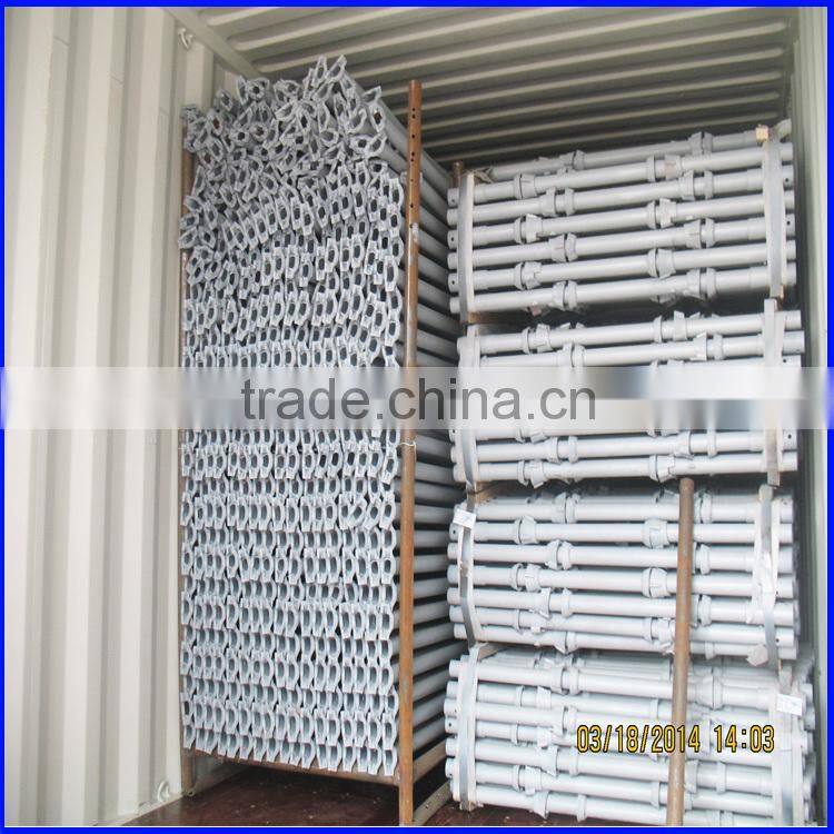 Best Quality !!! Promotion Price !!! quick assembly Q235 Cuplock scaffolding standard and ledger for sale