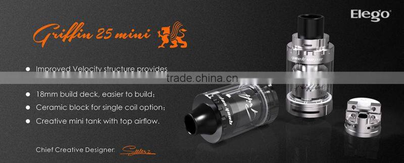 2016 Newest Geekvape Griffin 25 mini RTA tank 3ML Griffin 25 mini elego wholesale