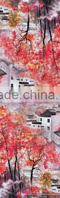 digital print custom design long pure silk scarf