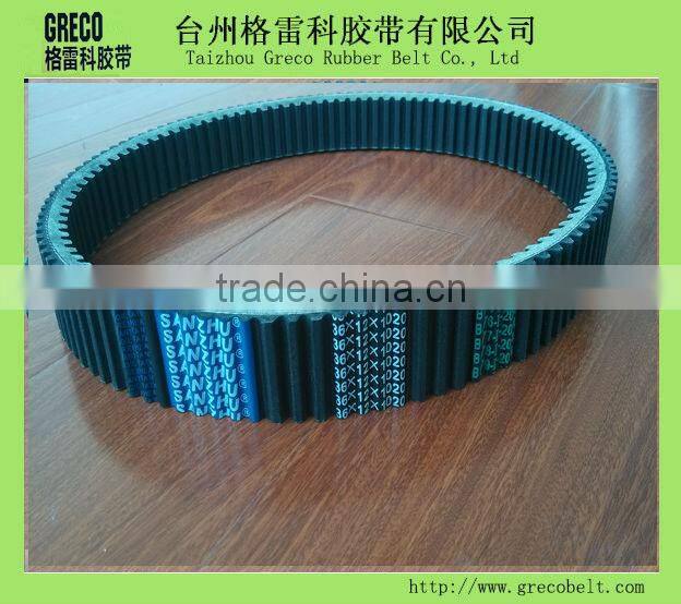 Rubber double sided timing belt