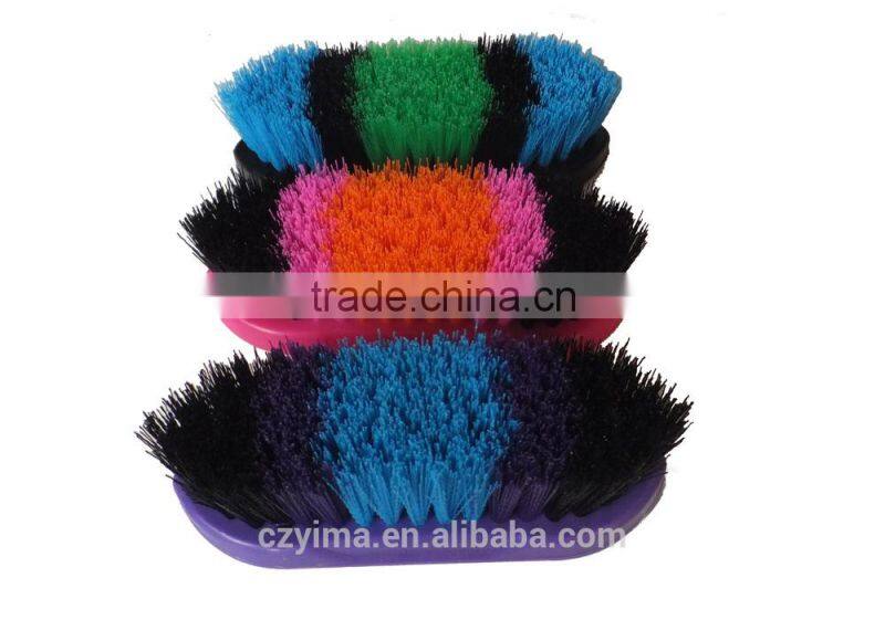 horse dandy brush for grooming/colorful bristle