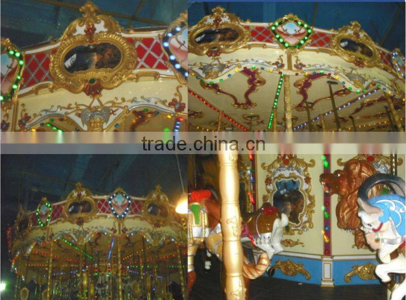 Luxury amusement park equipment- large merry go round