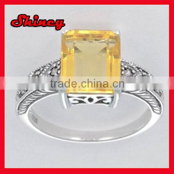 2014 high quality factory design micro pave cz new model islamic silver rings for muslim men