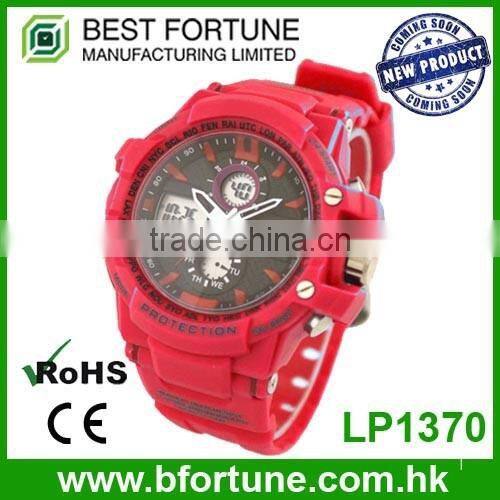 LP1369 Cheapest analog digital movement 3atm water resistant young watch