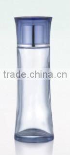 Cosmetic glass water mist spray bottle cosmetic container, high good quality spray pump bottle, waisted shape glass bottle