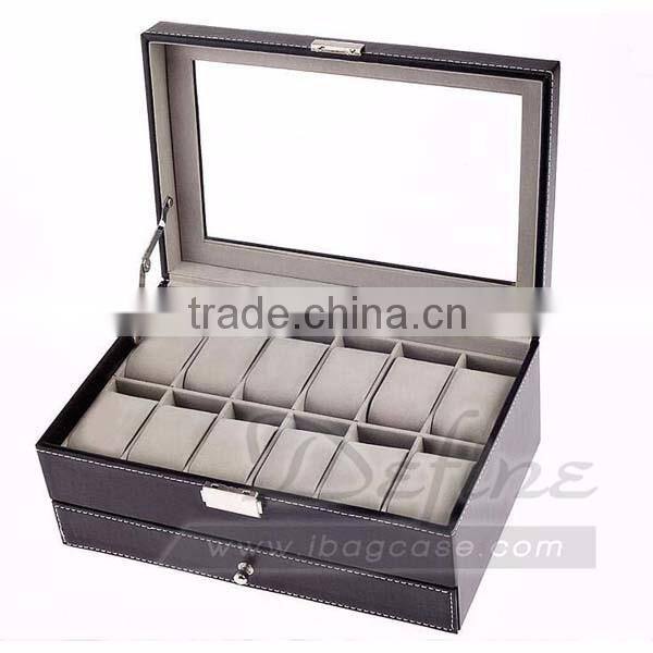 Multifunction Duble Layer Watch Box Jewelry Storage Box