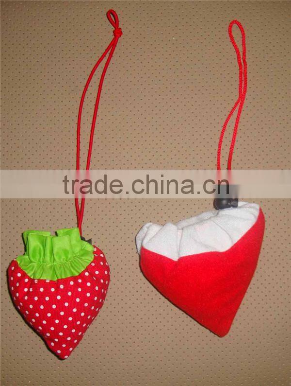 Beautiful design fruit shape nylon drawstring bag
